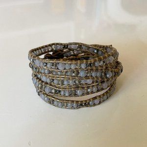 Chan Luu Botswana Agate Mix Wrap Bracelet